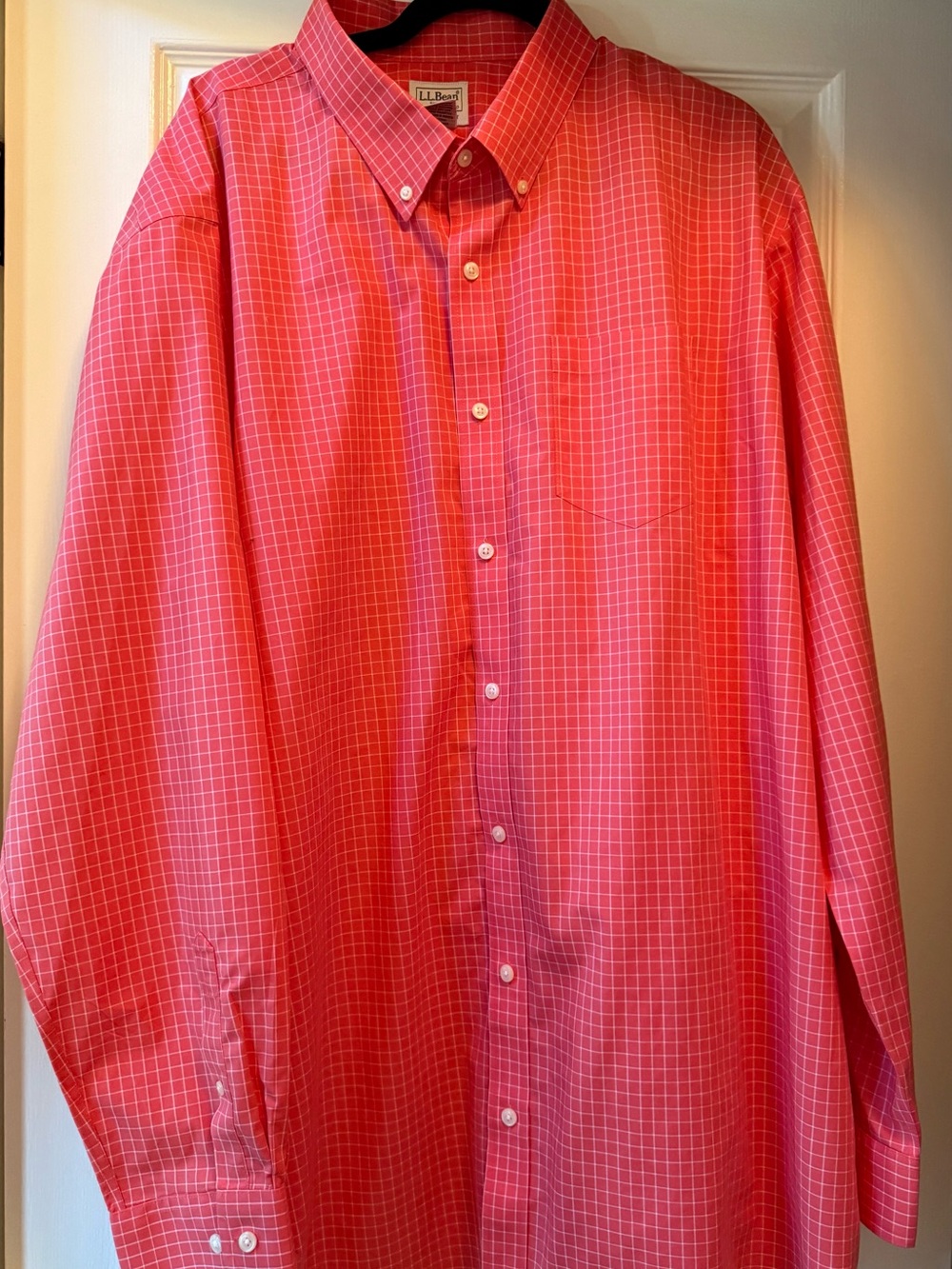 L.L. BEAN Men’s Traditional Fit Cotton Button Down Shirt-2XL Tall